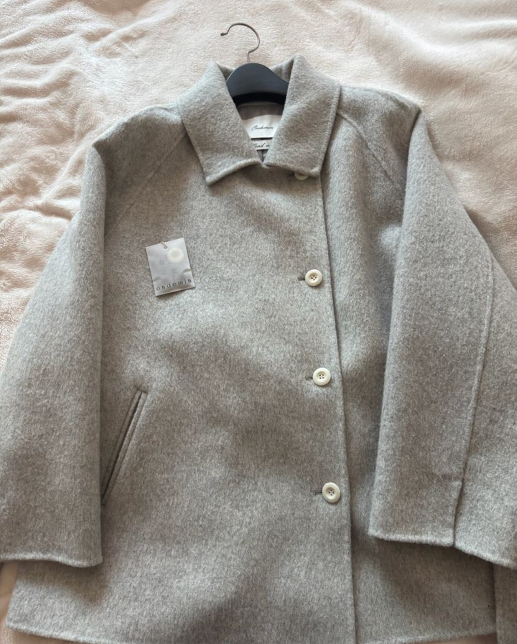 새상품) 온드민 로엔 하프 핸드메이드 코트 라이트 그레이 Roen Half Handmade Coat 이미지