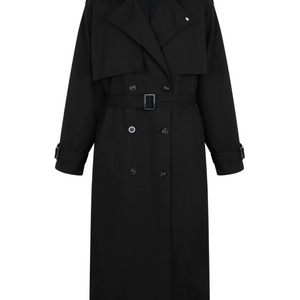 (새상품) 페일제이드 트렌치코트 롱 패딩 점퍼 블랙 (택O, 미개봉) 이미지