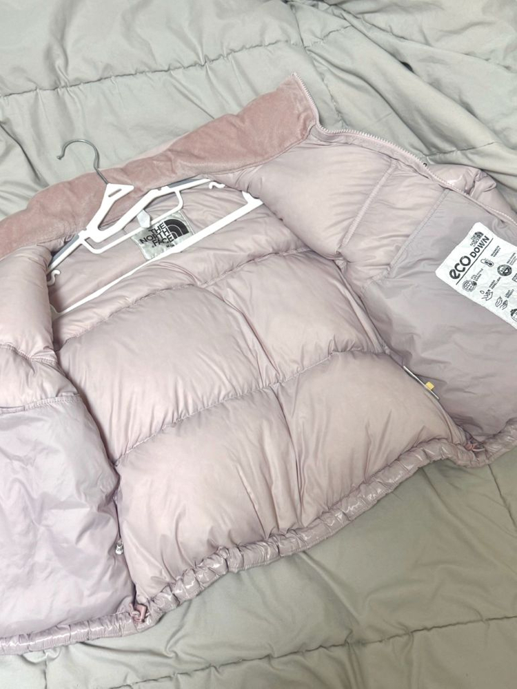 노스페이스 화이트 라벨 눕시 라이트핑크 M 숏패딩 이미지