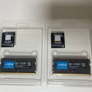 마이크론 CT16G56C46S5.M8D1 32GB (16GB*2) DDR5-5600 SODIMM 노트북 RAM 이미지