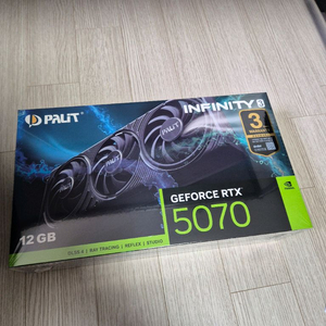 Palit 지포스 RTX 5070 INFINITY 3 12GB 미개봉 새제품 이미지