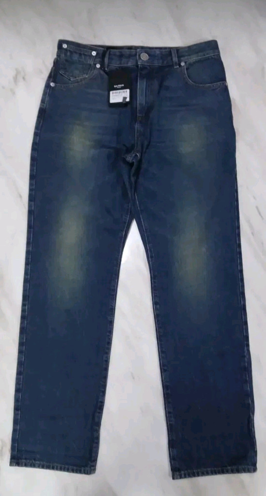 [정품 미사용 새상품] 발망 남성용 데님 청바지 바지 팬츠 32 인찌 아미리 루이비통 프라다 펜디 구찌 디올 샤넬 이미지