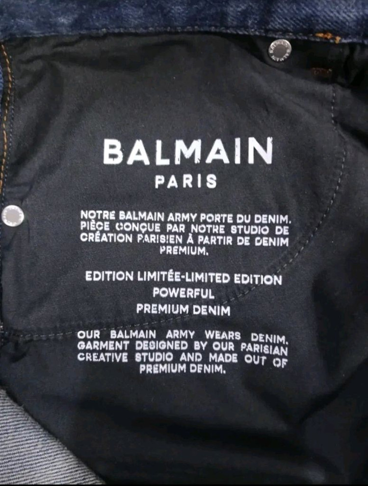 [정품 미사용 새상품] 발망 남성용 데님 청바지 바지 팬츠 32 인찌 아미리 루이비통 프라다 펜디 구찌 디올 샤넬 이미지