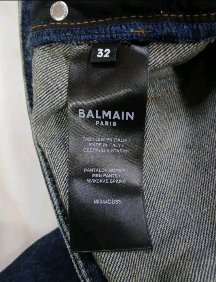 [정품 미사용 새상품] 발망 남성용 데님 청바지 바지 팬츠 32 인찌 아미리 루이비통 프라다 펜디 구찌 디올 샤넬 이미지