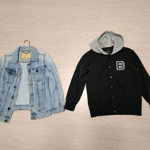(3개일괄)130사이즈 mlb키즈,블랙야크키즈 점퍼,자라 청자켓 이미지