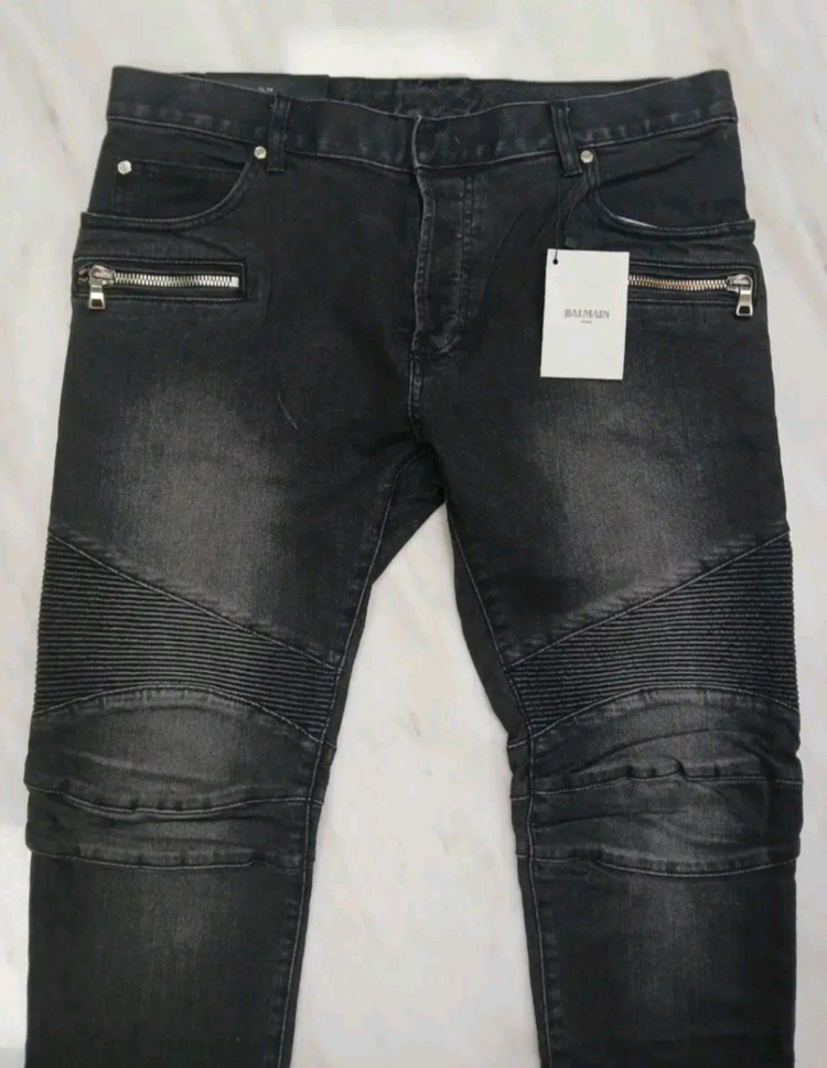 [정품 미사용 새상품] 발망 남성용 바이커진 청바지 바지 36 인찌 (아미리 디올 샤넬 구찌 펜디 프라다 루이비통) 이미지