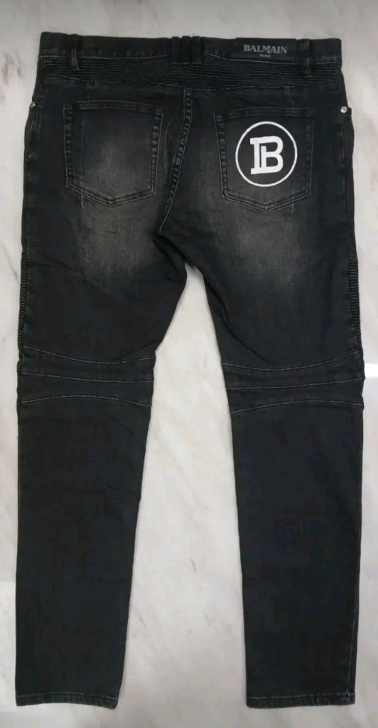 [정품 미사용 새상품] 발망 남성용 바이커진 청바지 바지 36 인찌 (아미리 디올 샤넬 구찌 펜디 프라다 루이비통) 이미지