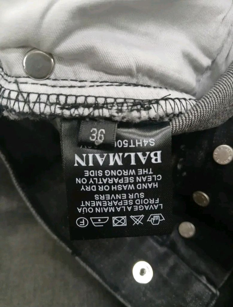 [정품 미사용 새상품] 발망 남성용 바이커진 청바지 바지 36 인찌 (아미리 디올 샤넬 구찌 펜디 프라다 루이비통) 이미지