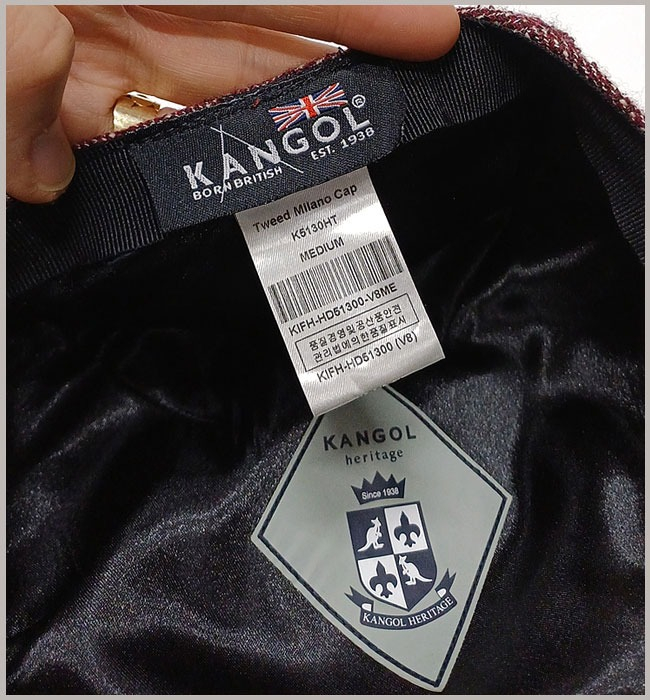 캉골 정품 트위드 밀라노 헌팅캡 모자 K-126 이미지