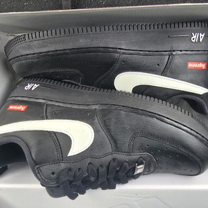 나이키 슈프림 에어포스1 커스텀 블랙 265 새상품 이미지