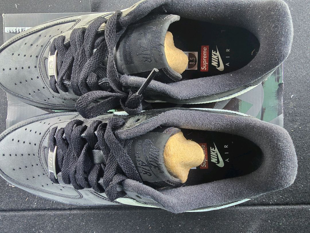 나이키 슈프림 에어포스1 블랙 265 새상품 이미지