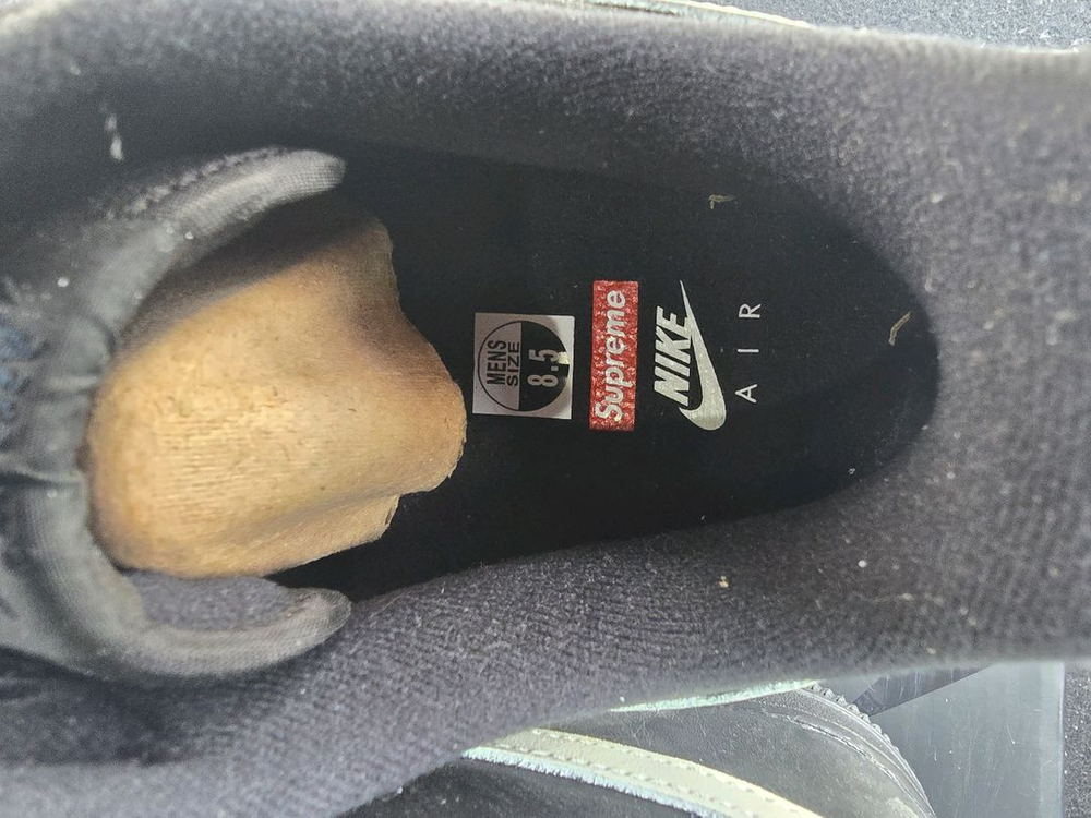 나이키 슈프림 에어포스1 블랙 265 새상품 이미지