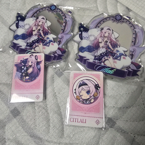 원신 맘스터치 시틀라리 아크릴스탠드 및 리딩코드 이미지