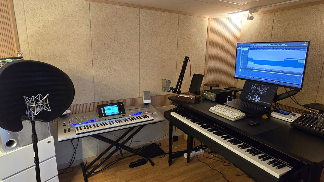 Yamaha Tyros4 + TRSM04 + 바퀴달린 하드케이스 + 키보드 스탠드 이미지