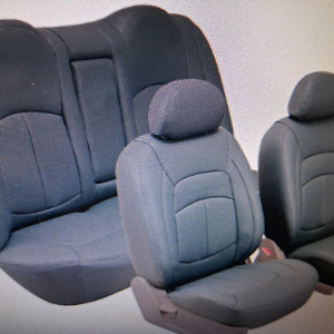 포터2 더블캡 자동차 카시트 씨트 인조가죽시트커버 진회색 6인승한대분 이미지