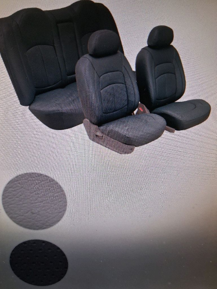 봉고3 더블캡 자동차 전용 인조가죽 씨트커버 진회색 6인승한대분 이미지