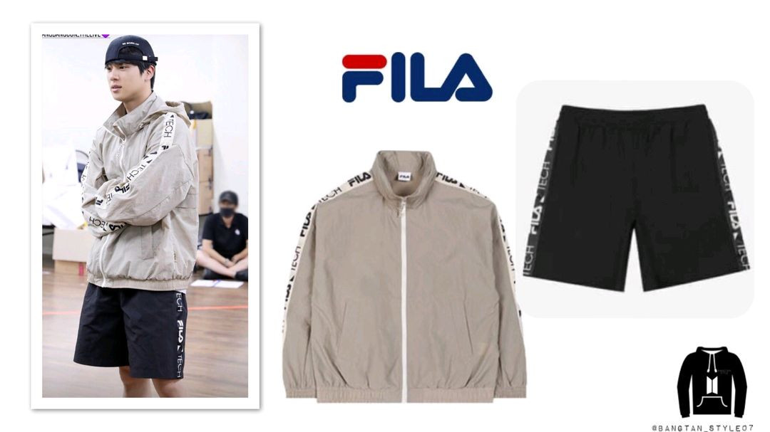 BTS 방탄 석진 휠라 Fila 바람막이 자켓 M 사이즈 손민수 이미지