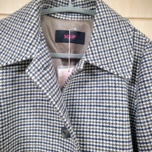 숲 핸드메이드 체크 코트 66 새상품 이미지