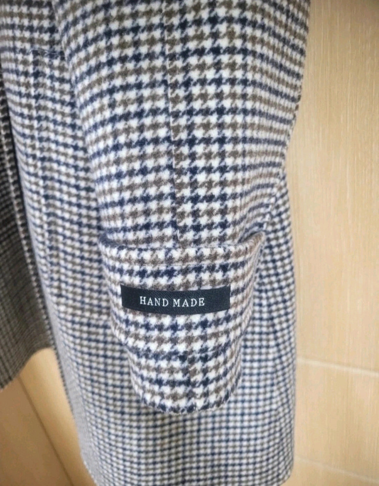 숲 핸드메이드 체크 코트 66 새상품 이미지