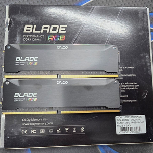 OLLOY DDR4 3600 cl18 16GB x 2 32GB 팝니다. 이미지