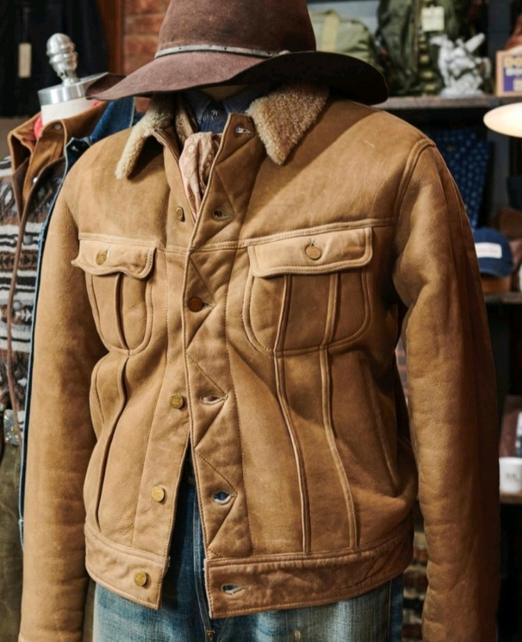 RRL 더블알엘 김원중 스웨이드 무스탕 자켓 류준열 이진욱 이동휘 가죽 뉴스보이 발마칸 폴로 랄프로렌 이미지