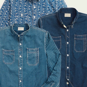 RRL 더블알엘 인디고 우븐 워크셔츠 류준열 이동휘 이진욱 발마칸 폴로코트 가죽 뉴스보이 무스탕 폴로 랄프로렌 이미지