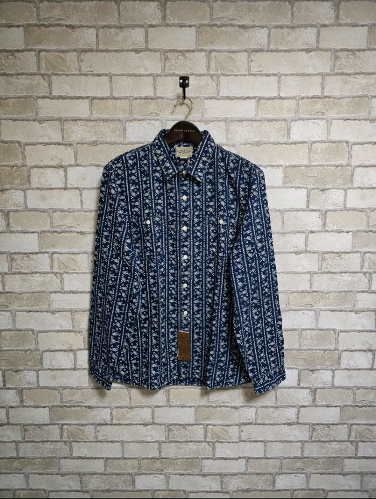 RRL 더블알엘 인디고 우븐 워크셔츠 류준열 이동휘 이진욱 발마칸 폴로코트 가죽 뉴스보이 무스탕 폴로 랄프로렌 이미지