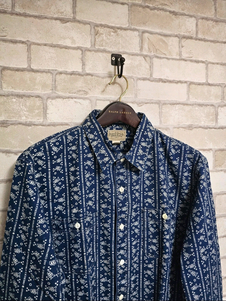 RRL 더블알엘 인디고 우븐 워크셔츠 류준열 이동휘 이진욱 발마칸 폴로코트 가죽 뉴스보이 무스탕 폴로 랄프로렌 이미지