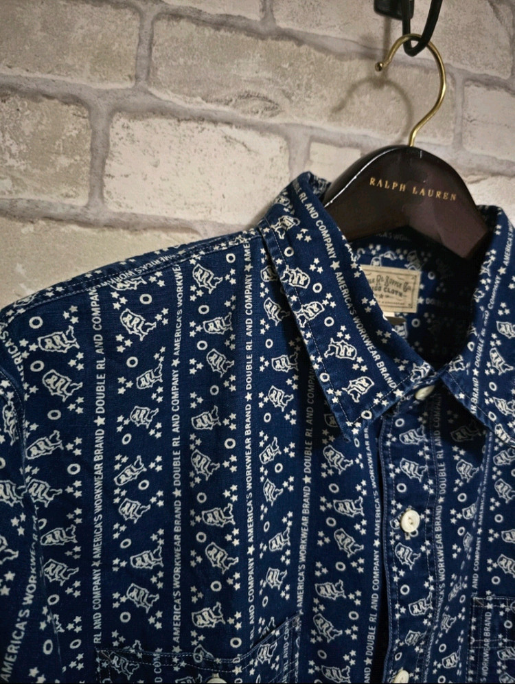 RRL 더블알엘 인디고 우븐 워크셔츠 류준열 이동휘 이진욱 발마칸 폴로코트 가죽 뉴스보이 무스탕 폴로 랄프로렌 이미지
