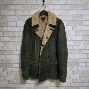 폴로 랄프로렌 레더 스웨이드 무스탕 코트 RRL 더블알엘 류준열 이진욱 이동휘 발마칸 폴로코트 무스탕 가죽 이미지