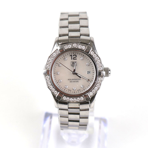 [중고명품다올] 태그호이어 아쿠아레이서 다이아 베젤 자개판 여성 쿼츠시계 WAF1416 이미지