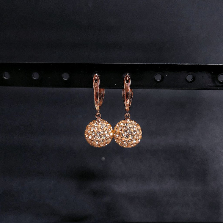 [새상품,선물박스포장]볼드한 스와로브스키스톤 볼 링귀걸이/목걸이 반지 팔찌 진주 샤넬 14k 18k 반클리프 디올 이미지