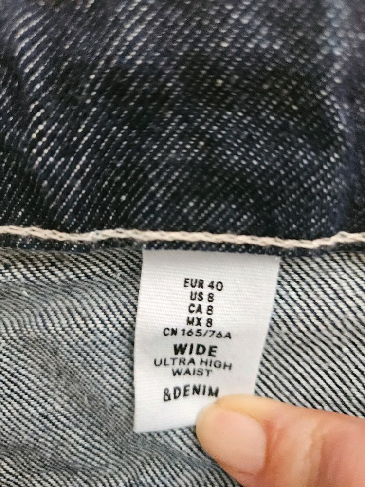 H&M와이드 울트라 하이 웨이스트 데님EUR40 이미지