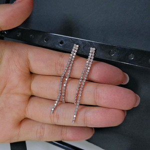 [새상품,선물박스포장]스와로브스키스톤 테니스 귀걸이/목걸이 반지 팔찌 진주 샤넬 반클리프 디올 루이비통 불가리 입생 이미지