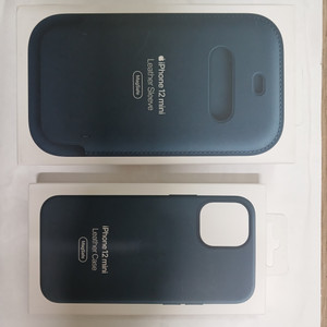 Apple 정품 아이폰 12미니 맥세이프 가죽 Sleeve 2개, Case 5개 일괄판매 이미지