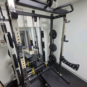 홈짐 CNK 하프랙 + 매트 벤치 원판 모두포함 이미지