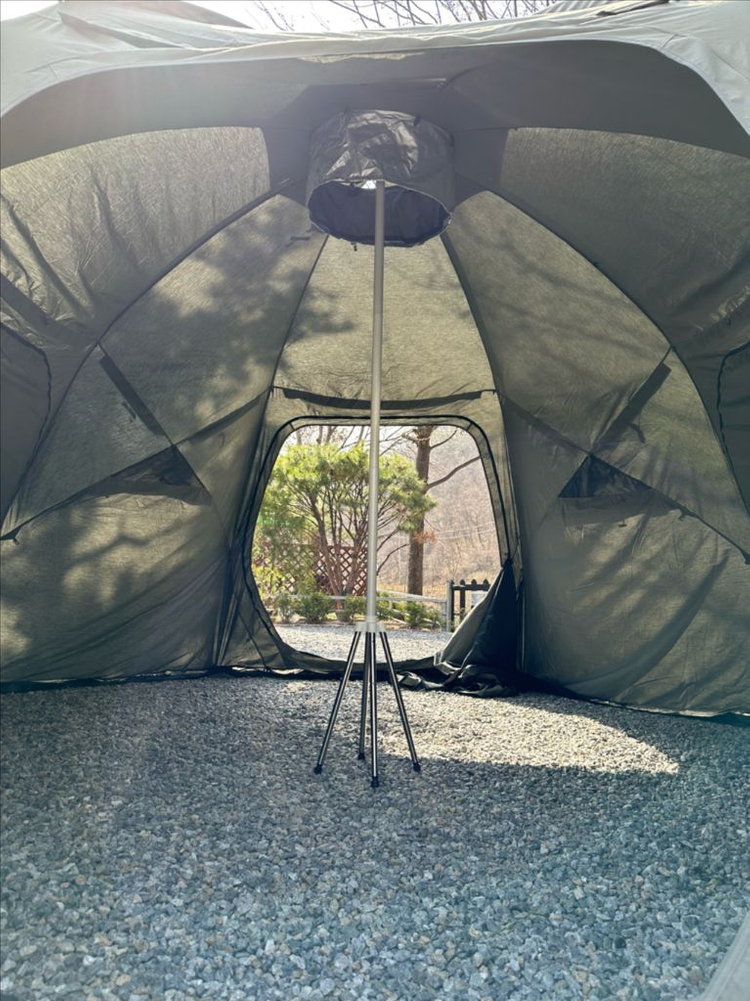 캠퍼스칸 텐커 텐트 돔 쉘터 풀세트 (머드그레이 색상) 이미지