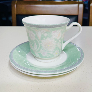 (새상품)한국도자기 50주년 morning calm 빈티지 찻잔소서세트 이미지