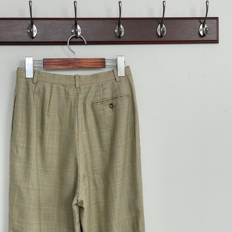 버버리 체크 더블 블레이저 팬츠 바지 셋업 이미지