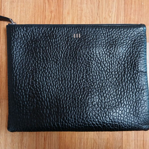 무크 mook(정품) 남성 천연 소가죽 클러치백 (블랙) (상태 최상급) 이미지