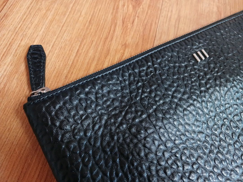 무크 mook(정품) 남성 천연 소가죽 클러치백 (블랙) (상태 최상급) 이미지