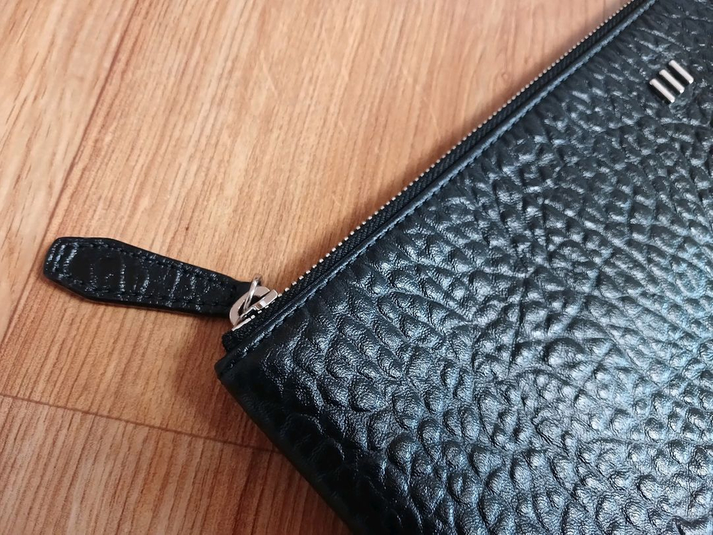 무크 mook(정품) 남성 천연 소가죽 클러치백 (블랙) (상태 최상급) 이미지