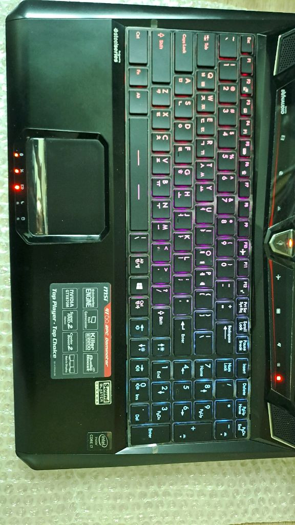 msi gt60 2pc 수리필요 게이밍노트북 부품용 이미지