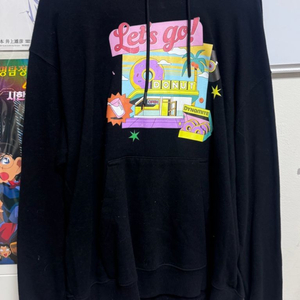 휠라 방탄 검정 후드티 이미지