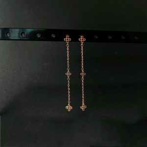 새상품,선물박스포장]행운을 갖다주는 클로버 드롭 귀걸이/목걸이 반지 팔찌 진주 스와로브스키 반클리프 루이비통 불가리 이미지