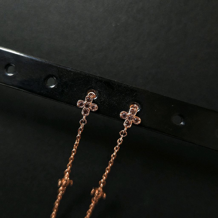 새상품,선물박스포장]행운을 갖다주는 클로버 드롭 귀걸이/목걸이 반지 팔찌 진주 스와로브스키 반클리프 루이비통 불가리 이미지