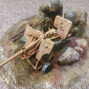 *각종교신가능*정밀도색프라모델(대형1/16DP전용)RC카탱크호환2WW독일공수부대(팔슈룸예거)비네트작~바람에언덕에서 이미지