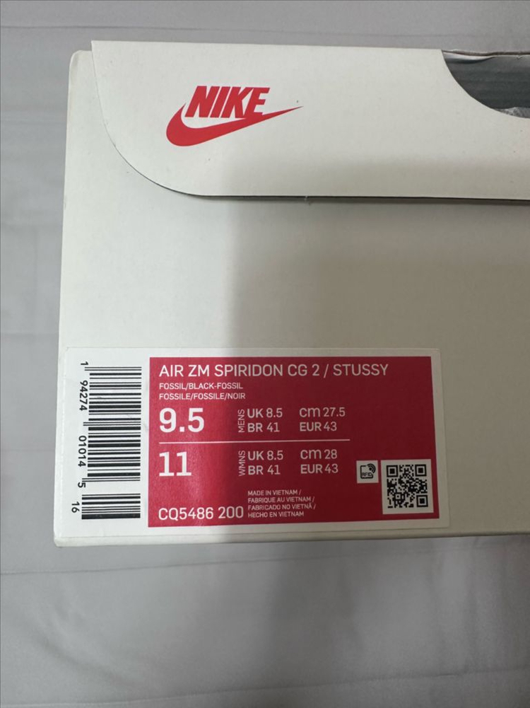 [새상품]정품 나이키X스투시 에어줌 스피리돈 275사이즈 이미지