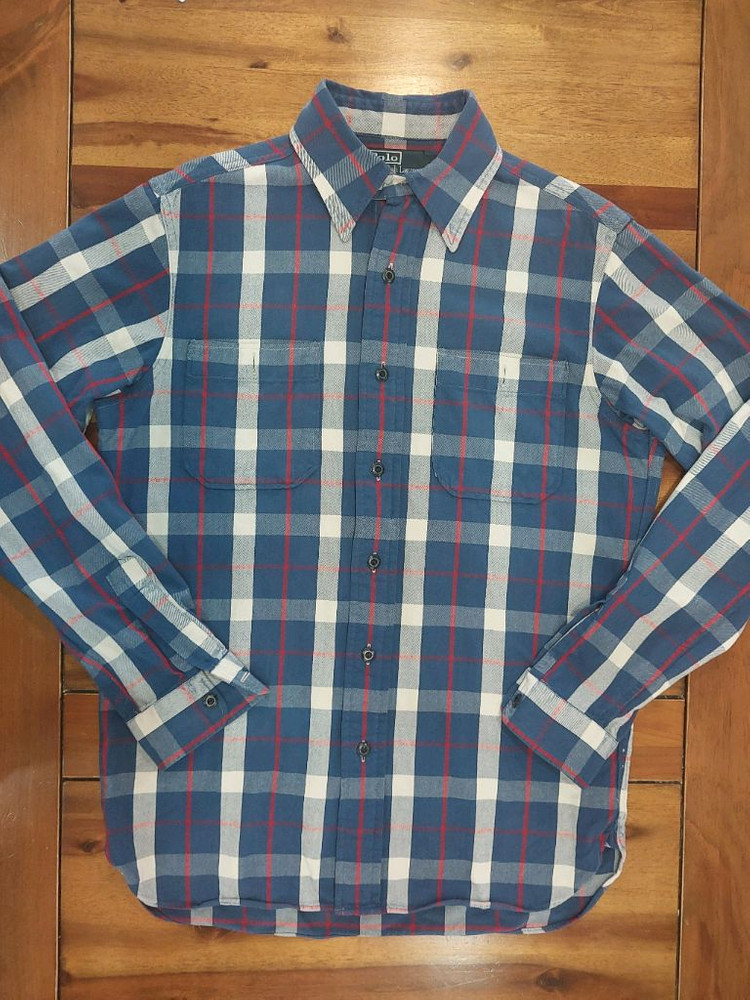 폴로 polo 플란넬 투포켓 셔츠 S (100사이즈 정도) 택포3만2천원 이미지