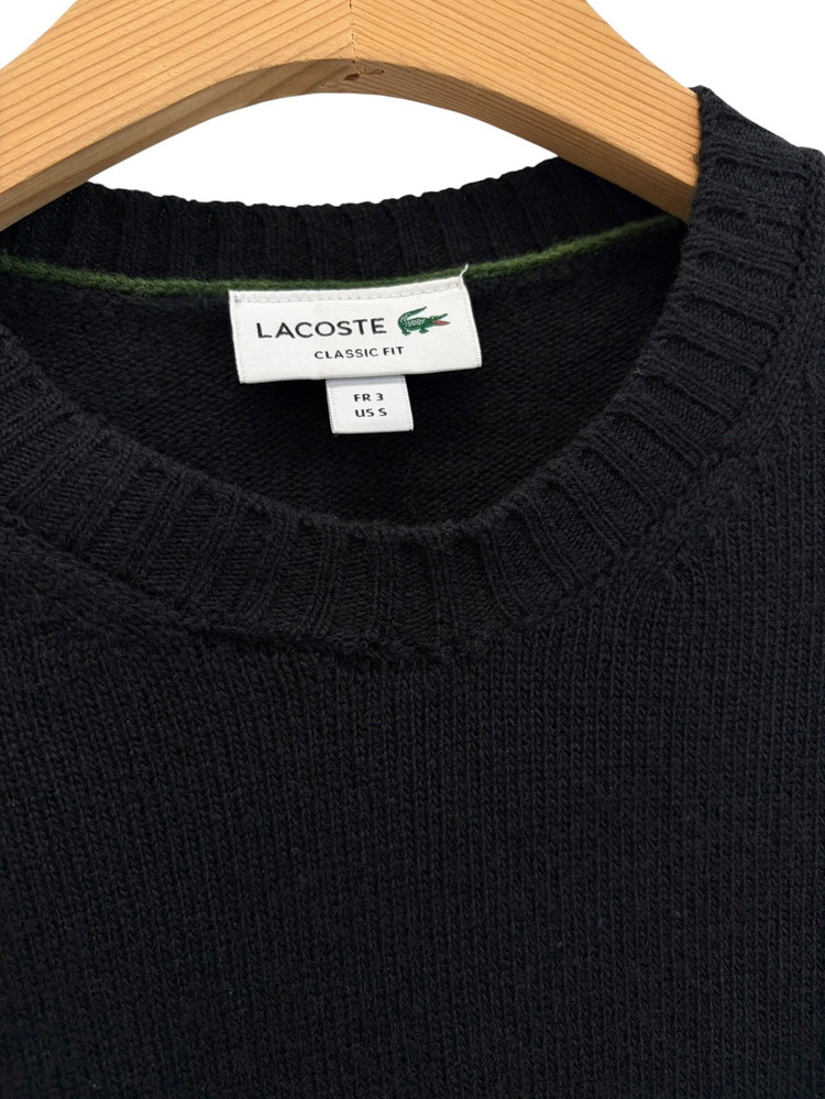 라코스테 울 니트 블랙 (S) 이미지